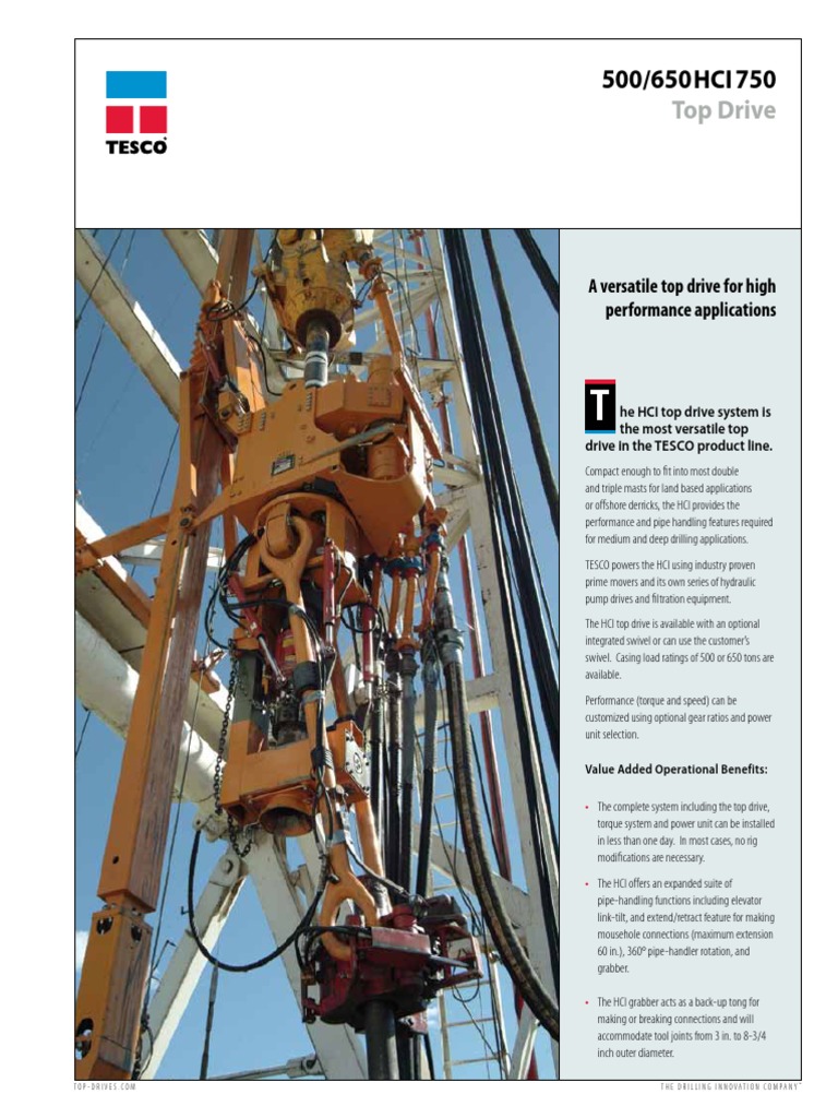 Top Drive: A Versatile Top Drive For High Performance Applications ...
