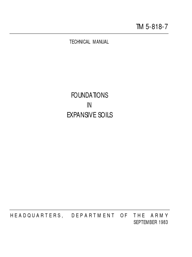 Foundations in Expansive Soils | PDF | Soil | Groundwater