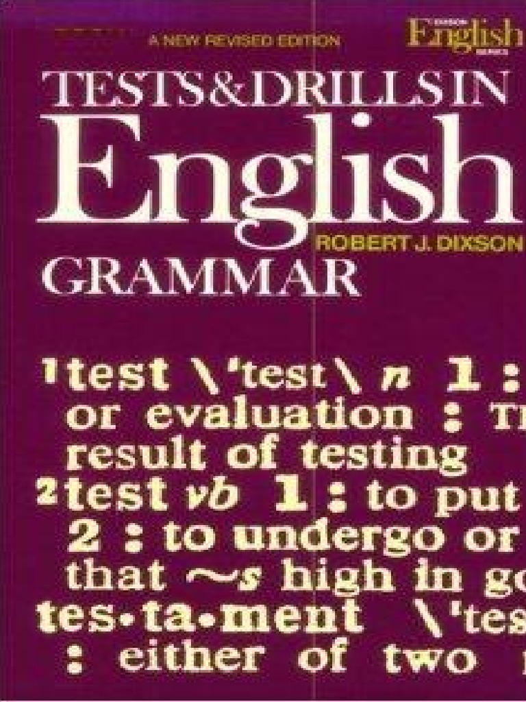 Tests and Drills in English Grammar PDF
