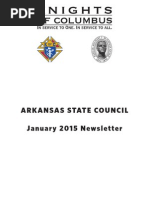 Arkansas Knights of Columbus Newsletter January 2015