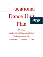 Dance Unit Plan