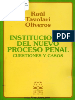 Instituciones Del Nuevo Proceso Penal - Raul Tavolari