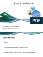 Unit-4: Fuels & Combustion: Mr. Santosh Damkondwar Friday, January 02, 2015