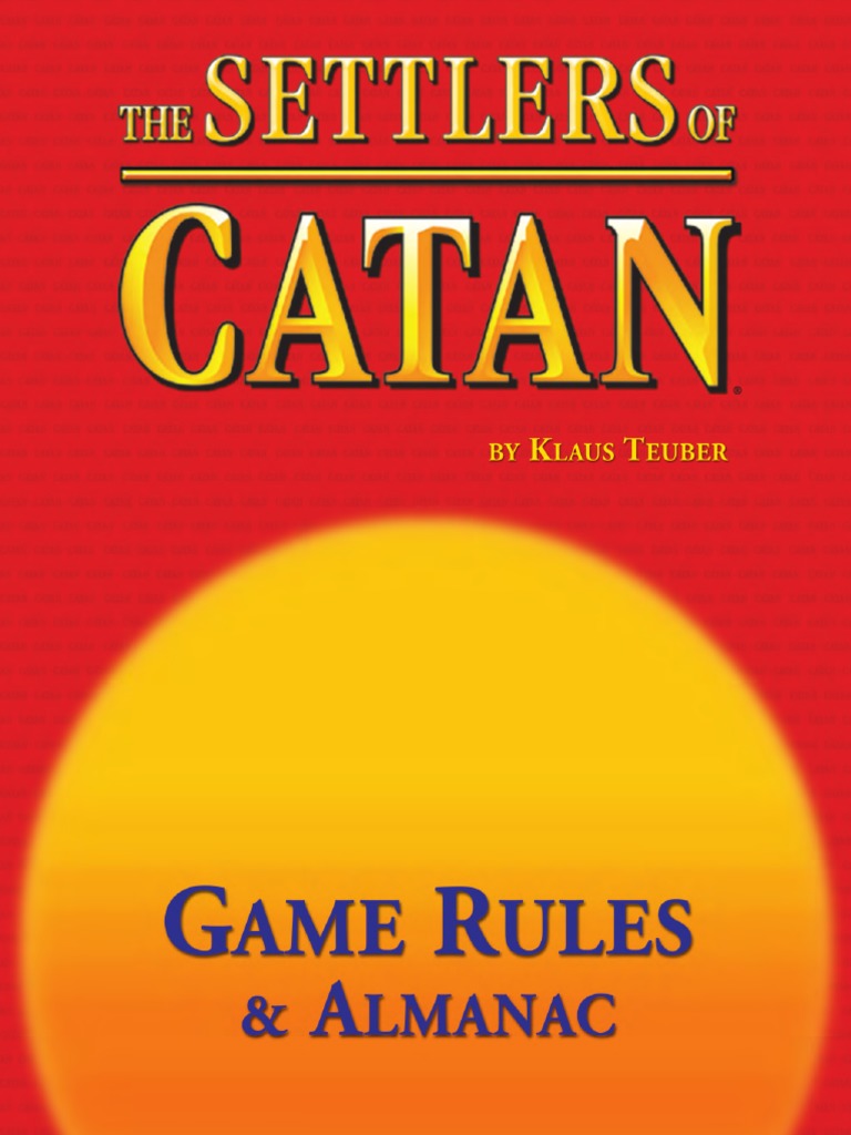 Catan Rules PDF