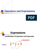Operators and expressions guide