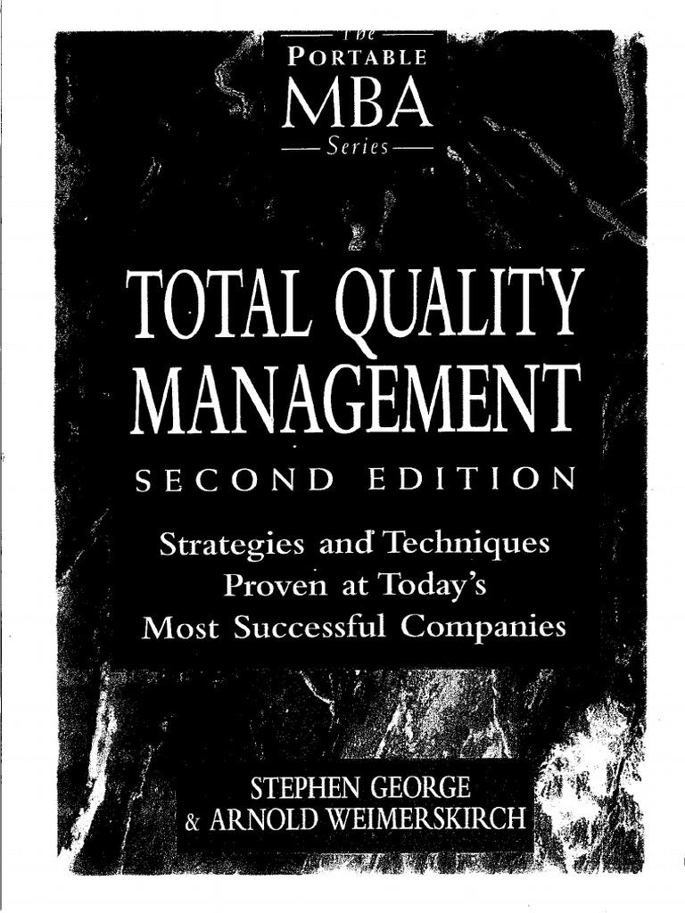Total Quality Management TQM PDF | PDF