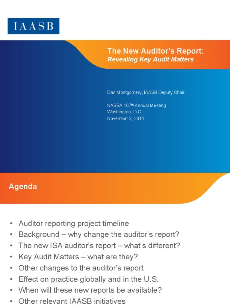 Key Audit Matters in New Auditor Report | PDF | Financial Audit | Going ...