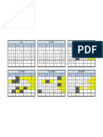 2014 Printable One Page Calendar Yearly Excel Template