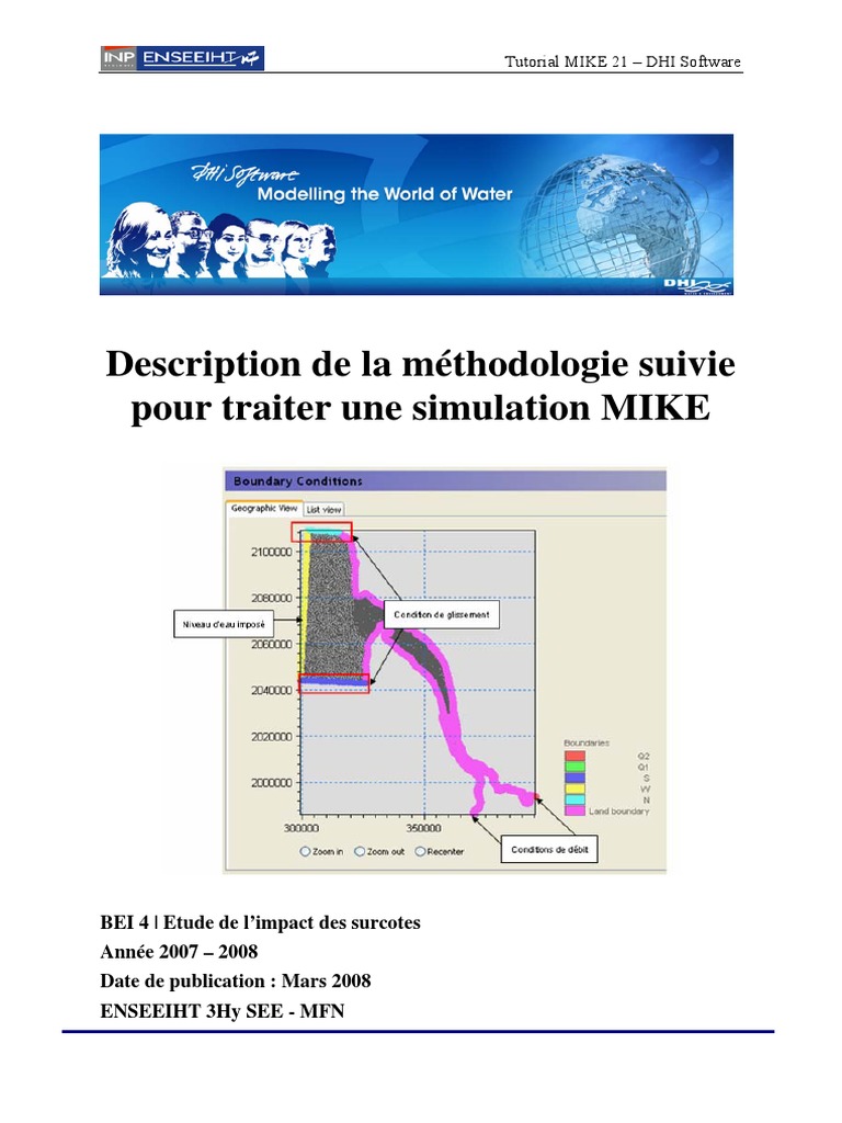 Tutoriel MIKE 21 : Simulation et Maillage | PDF | Plaie | Données