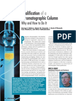 Qualification of A Chromatographic Column