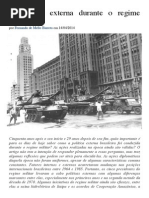 A Politica Externa Durante o Regime Militar