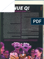 Avenue Q feature in RAGE magazine January issue