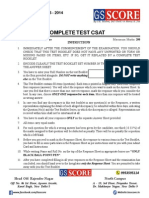 All India P.T. Test Series Complete Test CSAT