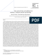 Vesicles in Fatty Acid Salt–Fatty Acid Stabilized O-w