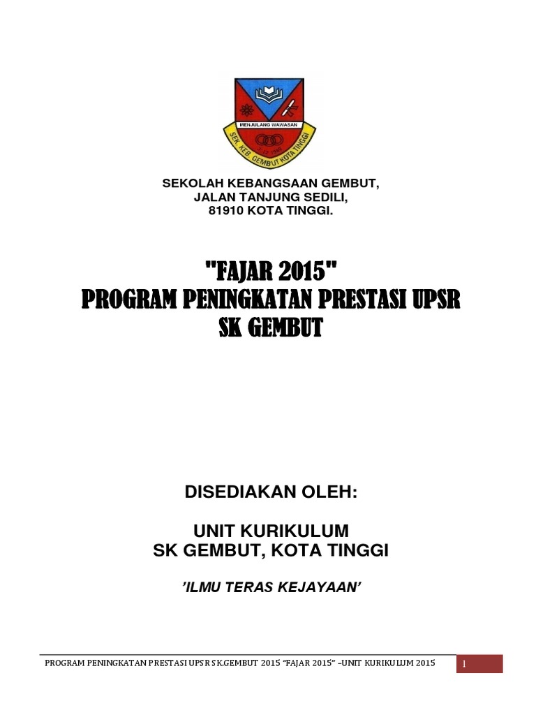 Fajar Sk Gembut 2012 Pdf