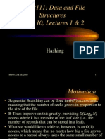 Csci 2111: Data and File Structures Week 10, Lectures 1 & 2: Hashing