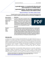 Senos Genera Mujeres. La Construccion Discursiva Del Pecho Femenino en El Ambito Medico