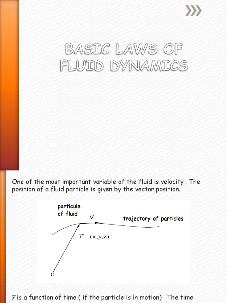 Laws of Fluid Dynamics Explained | PDF | Momentum | Fluid Dynamics