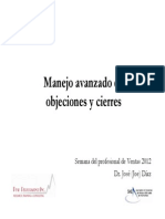 Manejo Avanzado de Objeciones y Cierres SME 2012