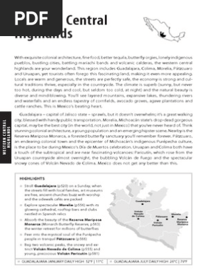 Mexico Western Central High Pdf Unrest