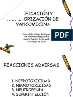 Dosificación y monitorización de vancomicina