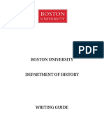 Boston University Writing Guide