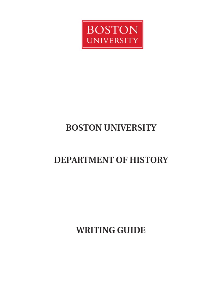 Boston University Writing Guide | PDF