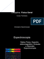 Introdução A Espectroscopia para Farmácia