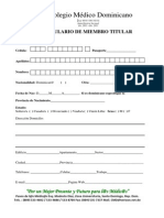 Solicitud Miembro Titular - Planes Sociales y Seguro de Vida PDF