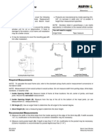 Marvin Insert Window Measuring Instruction 19970684