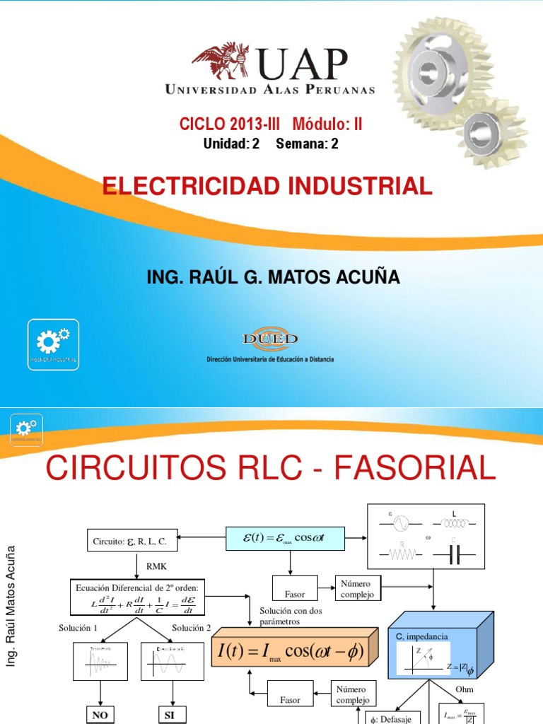 Ayuda 2. Circuito RLC - Fasor 1 | PDF | Impedancia eléctrica | Energia ...