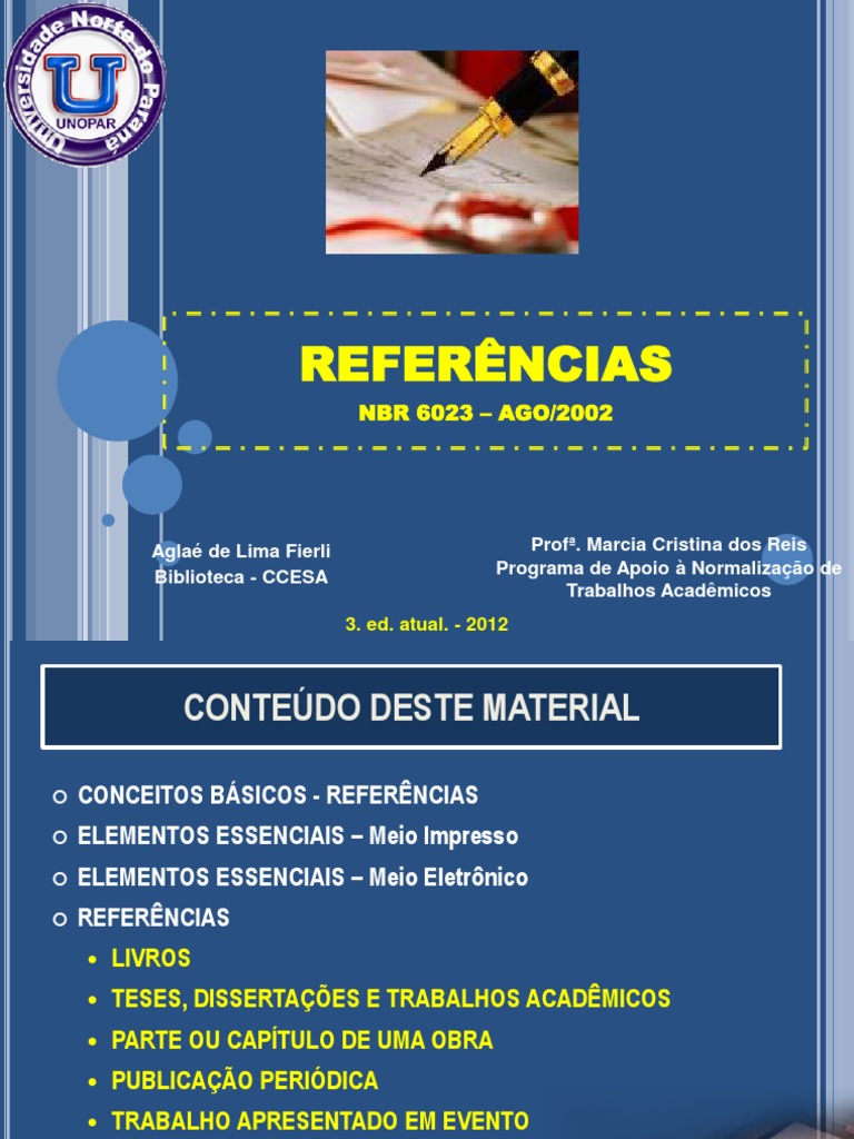 Abnt referencias Constitui o Lei Estatut ria