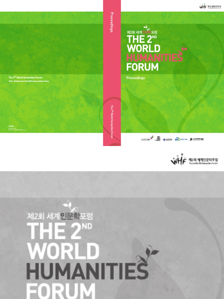 The 2nd World Humanities Forum Busan Korea South Korea - 