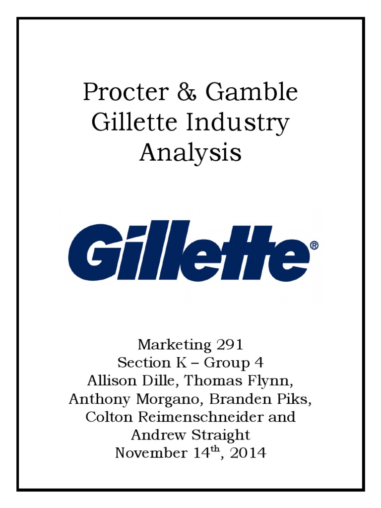 Gillette Market Analysis and Positioning | PDF | Razor | Shaving