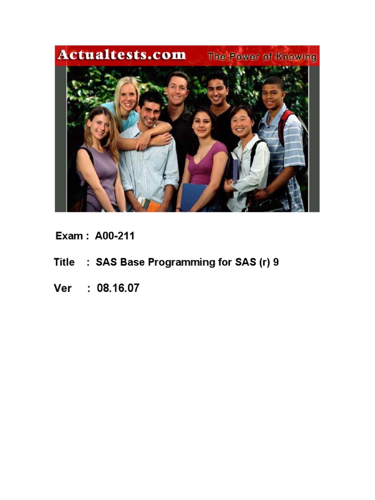 Base sas questions pdf sas software c programming language 