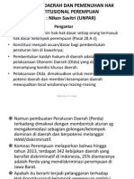 Pemenuhan Hak Konstitusional Perempuan