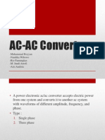 AC-AC Converter: - Muhammad Royyan - Nandika Wibowo - Rio Pamungkas - M. Jundi Arrofi - Aris Andista