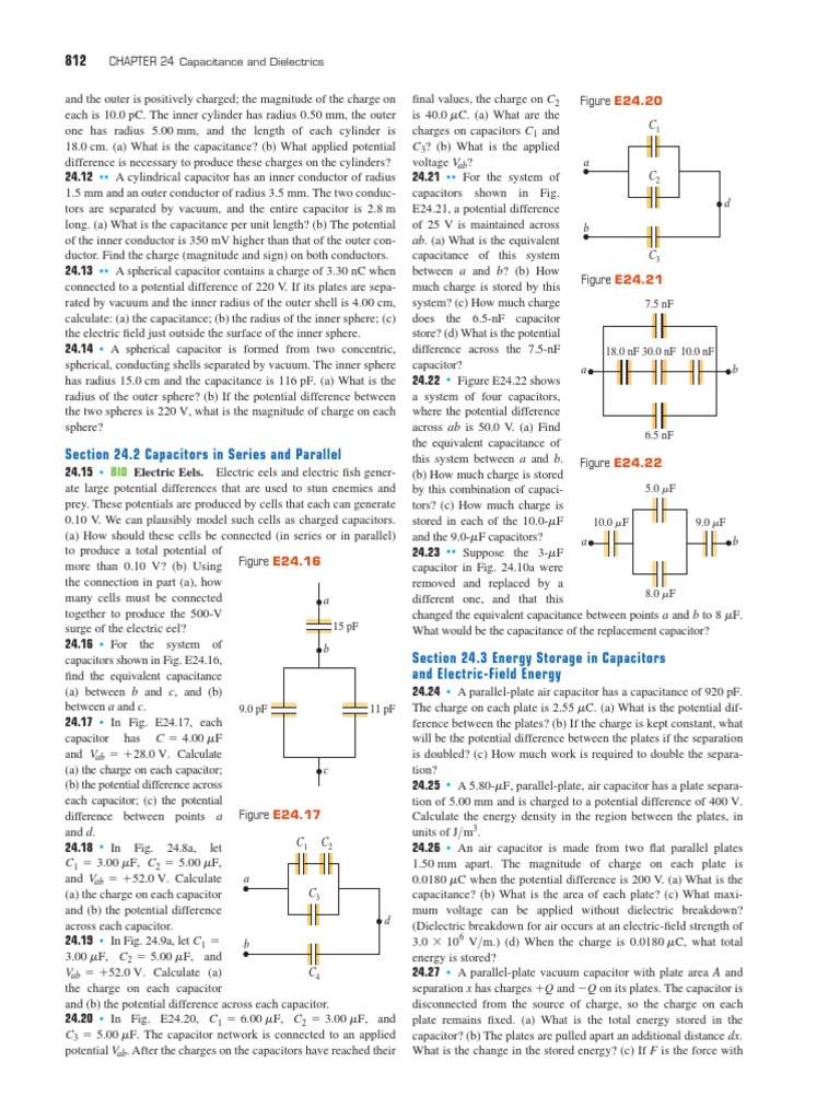 Physics II Problems PDF | PDF | Capacitor | Electric Power