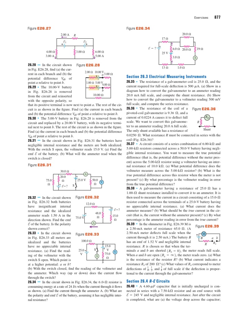 Circuit Analysis Exercises | PDF | Equipment | Electric Power