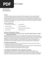 Arts Manager CV - 09 43