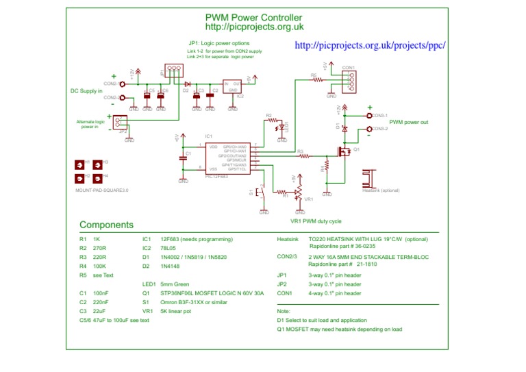 PWM Power Controller Circuit Design | PDF