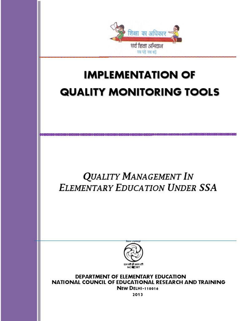 Quality Monitoring Tools For Ssa in HP 201415 PDF Teachers Curriculum