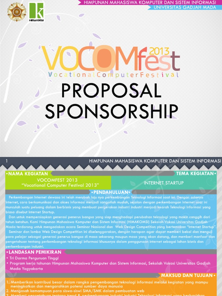 Proposal Sponsorship