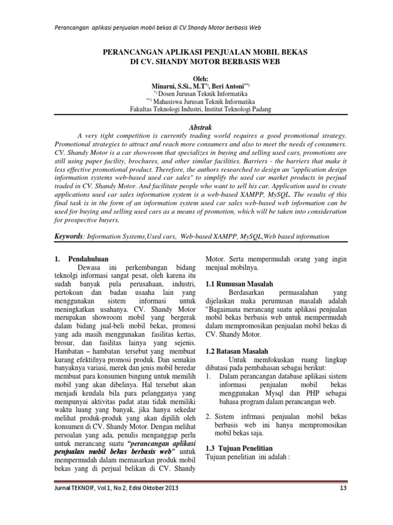 ❤ Contoh penomoran jurnal