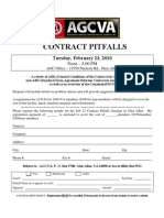 Construction Contract Pitfall Seminar