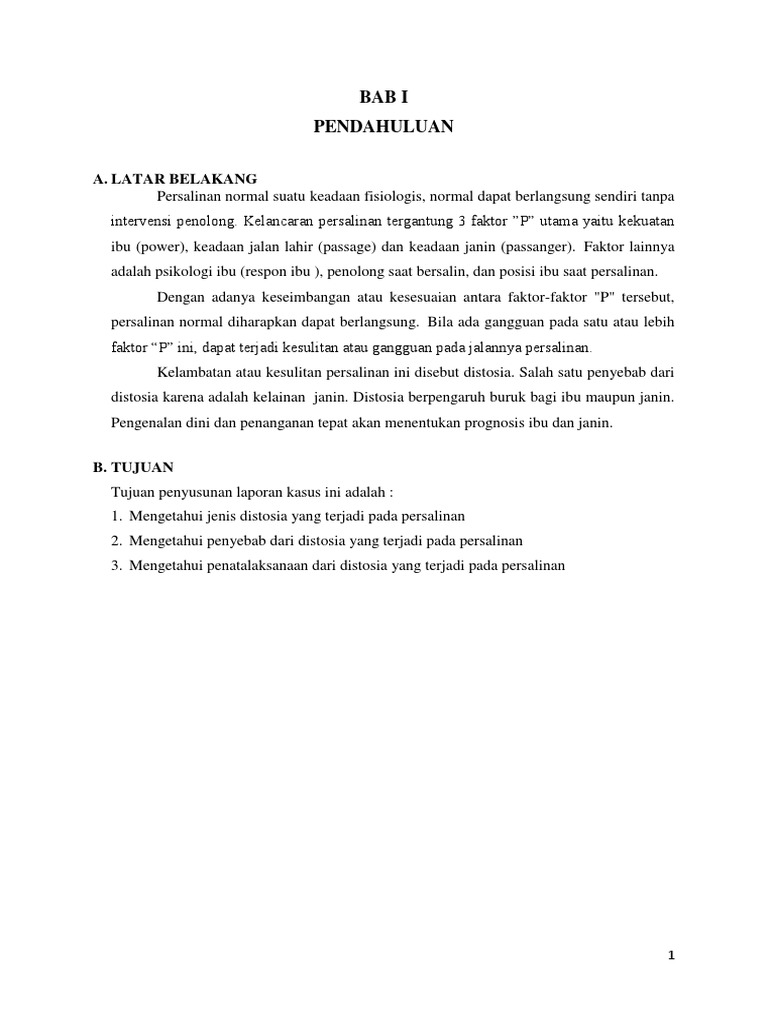 Distosia | PDF