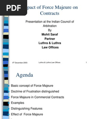 Impact of Force Majeure on Contracts