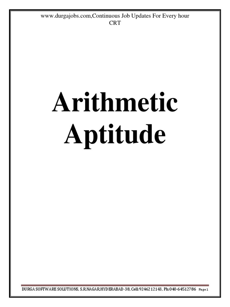 Arithmetic PDF | PDF | Fraction (Mathematics) | Division