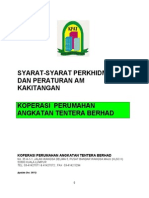 Syaratsyarat Perkhidmatan Dan Peraturan Am