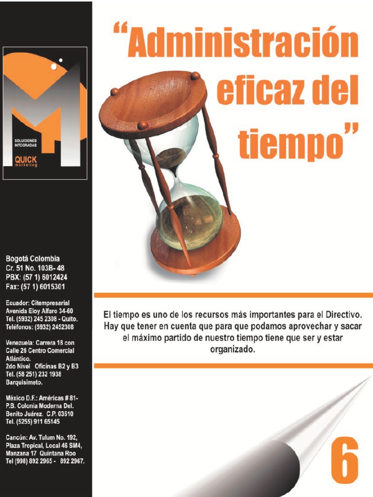 Administracion Eficaz Del Tiempo PDF | PDF | Planificación | Toma de ...